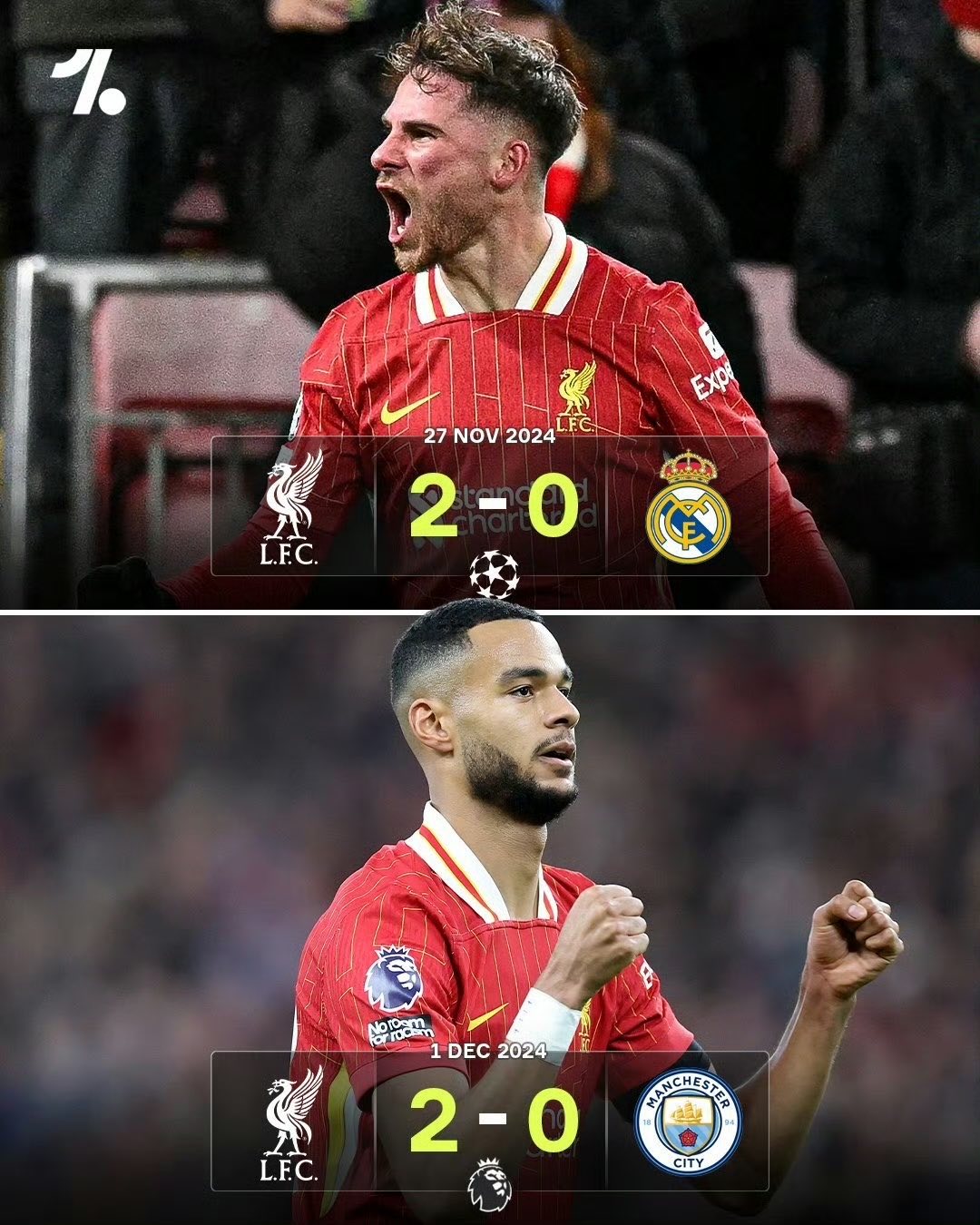 利物浦击败卫冕冠军,实力尽显 利物浦击败卫冕冠军,实力尽显